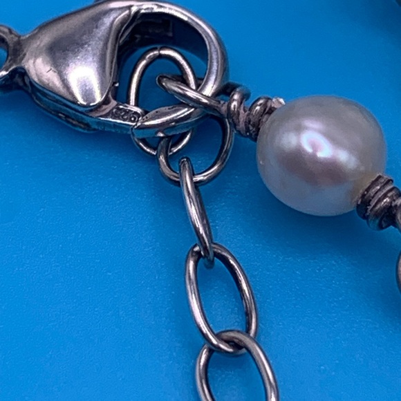 Silpada Vintage Sterling Freshwater Pearl & Crystal Quartz Necklace - Picture 13 of 16